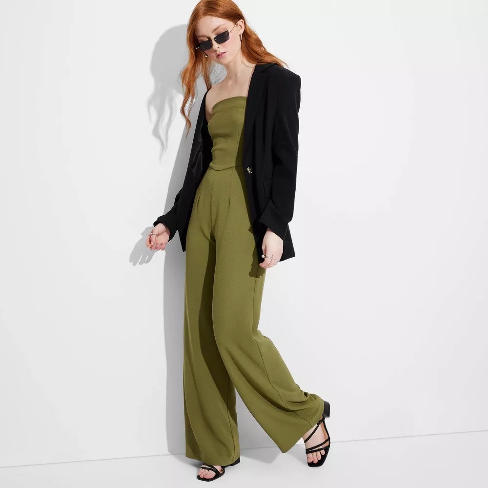 Wild Fable Green Jumpsuit Casual Elegance